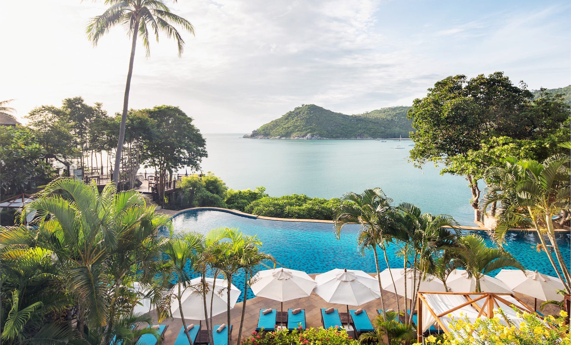 beachfront pool villa resort koh phangan